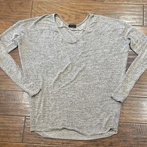 M.‎ Fredric Elegant Heather Gray Long Sleeve Women's Top size L